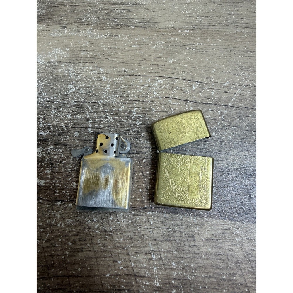 VINTAGE ZIPPO XI 1995 BRASS TONE Niagara Falls Ontario Rare